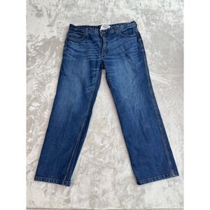 WOLVERINE FR Flame Resistant Denim Jeans Mens Size 38x30 Dark‎ Wash Workwear
